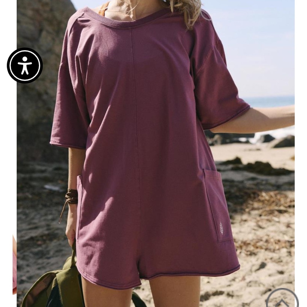 Free People Hot Shot Tee Romper
